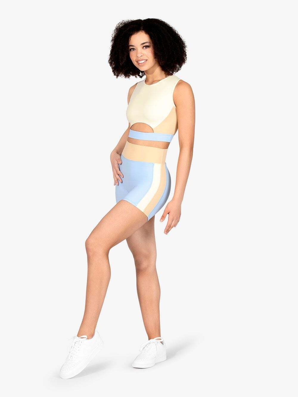 Lumi Collective Colorblock Bike Shorts Size XS New With Tags